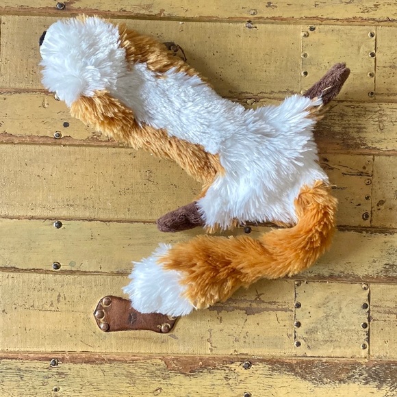 NEW DOG TOY FLATTENED FOX PUPPY DOG TOY GIFT OS BARKBOX DOG TOY - Picture 2 of 4